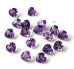 Natural 10 mm African Amethyst Heart Faceted AAA Quality – Amethyst Heart Faceted 10mm