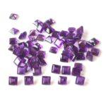 Natural 2 mm African Amethyst Square Faceted AAA Quality – Amethyst Square Faceted 2mm