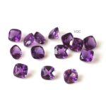 Natural 4 mm African Amethyst Cushion Faceted AAA Quality – Amethyst Cushion Faceted 4mm