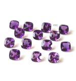 Natural 4 mm African Amethyst Cushion Faceted AAA Quality – Amethyst Cushion Faceted 4mm