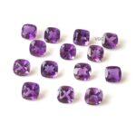 Natural 4 mm African Amethyst Cushion Faceted AAA Quality – Amethyst Cushion Faceted 4mm