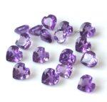 Natural 10 mm African Amethyst Heart Faceted AAA Quality – Amethyst Heart Faceted 10mm