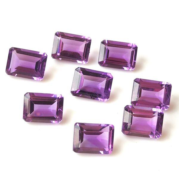 Natural 4×6 mm African Amethyst Octagon Faceted AAA Quality – Amethyst Octagon Faceted 4x6mm