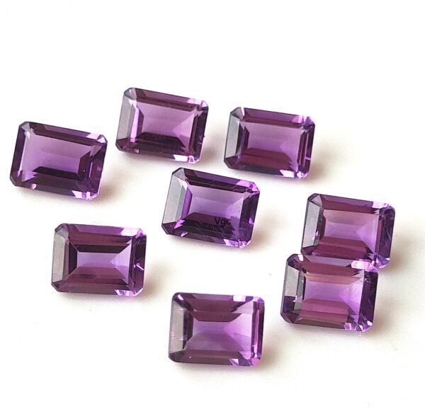 Natural 4×6 mm African Amethyst Octagon Faceted AAA Quality – Amethyst Octagon Faceted 4x6mm