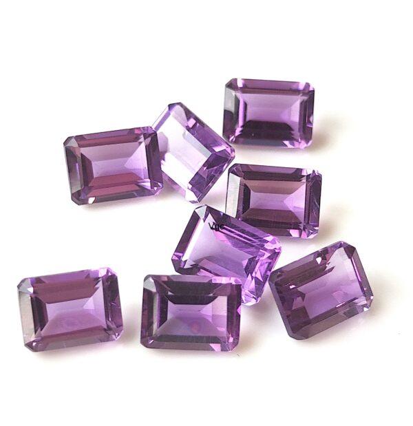 Natural 4×6 mm African Amethyst Octagon Faceted AAA Quality – Amethyst Octagon Faceted 4x6mm