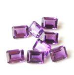 Natural 4×6 mm African Amethyst Octagon Faceted AAA Quality – Amethyst Octagon Faceted 4x6mm