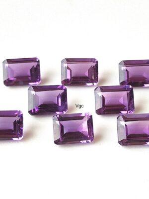 Natural 10×12 mm African Amethyst Octagon Faceted AAA Quality – Amethyst Octagon Faceted 10x12mm