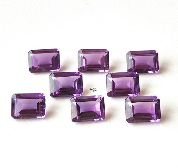 Natural 4×6 mm African Amethyst Octagon Faceted AAA Quality – Amethyst Octagon Faceted 4x6mm