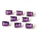 Natural 4×6 mm African Amethyst Octagon Faceted AAA Quality – Amethyst Octagon Faceted 4x6mm