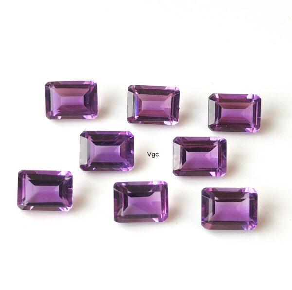 Natural 4×6 mm African Amethyst Octagon Faceted AAA Quality – Amethyst Octagon Faceted 4x6mm