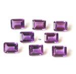 Natural 4×6 mm African Amethyst Octagon Faceted AAA Quality – Amethyst Octagon Faceted 4x6mm