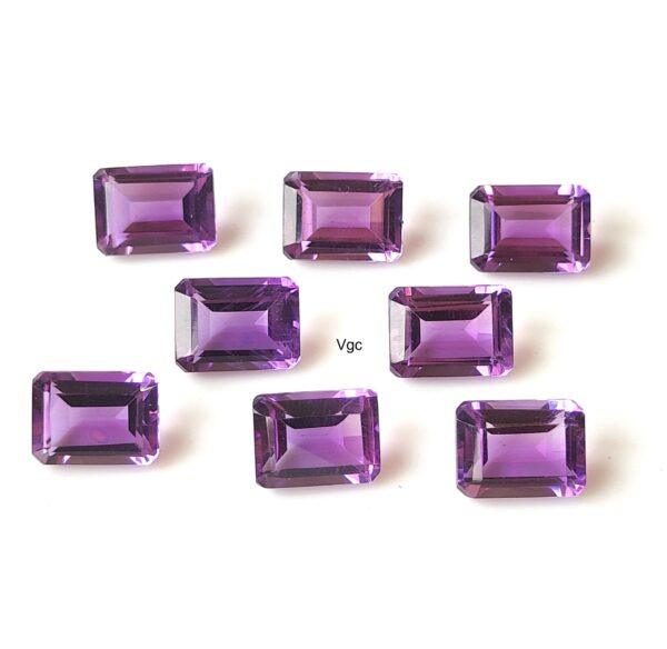 Natural 4×6 mm African Amethyst Octagon Faceted AAA Quality – Amethyst Octagon Faceted 4x6mm