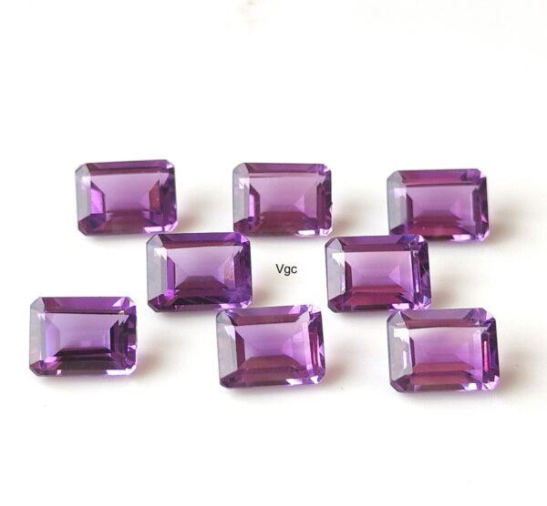 Natural 4×6 mm African Amethyst Octagon Faceted AAA Quality – Amethyst Octagon Faceted 4x6mm