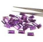 Natural 2.5×5 mm African Amethyst Baguette Faceted AAA Quality – Amethyst Baguette Faceted 2.5x5mm