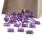 Natural 2.5×5 mm African Amethyst Baguette Faceted AAA Quality – Amethyst Baguette Faceted 2.5x5mm