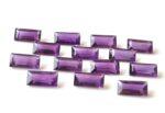 Natural 1.5x3mm African Amethyst Baguette Faceted AAA Quality – Amethyst Baguette Faceted 1.5x3mm