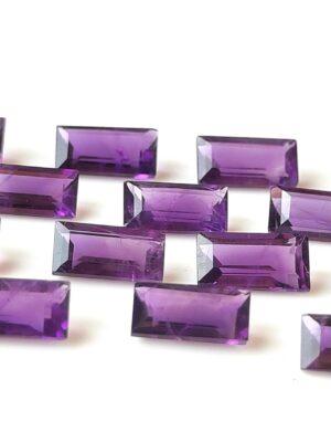 Natural 1.5x3mm African Amethyst Baguette Faceted AAA Quality – Amethyst Baguette Faceted 1.5x3mm