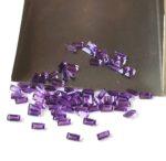 Natural 1.5x3mm African Amethyst Baguette Faceted AAA Quality – Amethyst Baguette Faceted 1.5x3mm