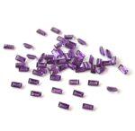 Natural 1.5x3mm African Amethyst Baguette Faceted AAA Quality – Amethyst Baguette Faceted 1.5x3mm