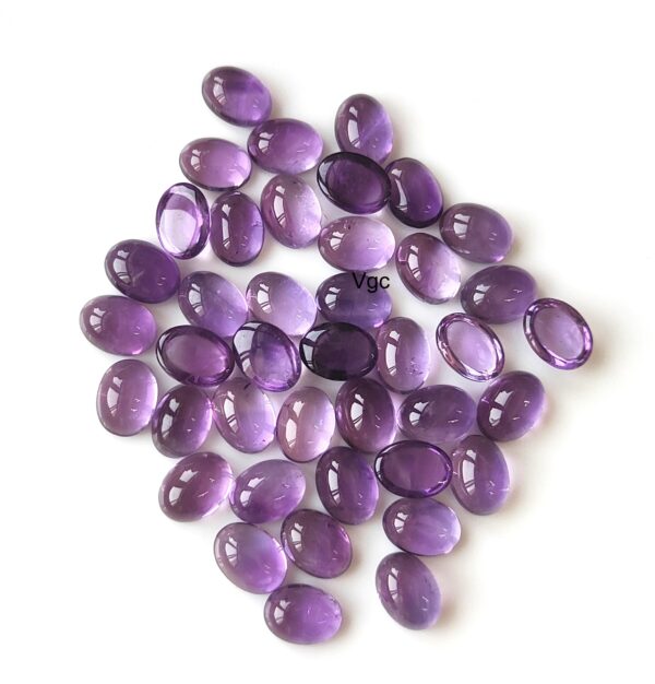 Natural 3×5 mm African Amethyst Oval Cabochon Flat Back AAA Quality – Amethyst Oval Cabochon