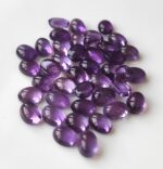 Natural 10×12 mm African Amethyst Oval Cabochon Flat Back AAA Quality – Amethyst Oval Cabochon