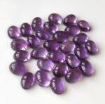 Natural 3×5 mm African Amethyst Oval Cabochon Flat Back AAA Quality – Amethyst Oval Cabochon