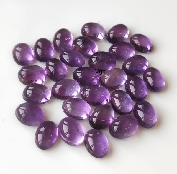 Natural 3×5 mm African Amethyst Oval Cabochon Flat Back AAA Quality – Amethyst Oval Cabochon