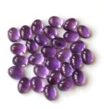 Natural 10×12 mm African Amethyst Oval Cabochon Flat Back AAA Quality – Amethyst Oval Cabochon