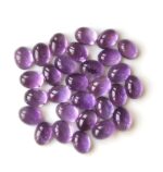 Natural 3×5 mm African Amethyst Oval Cabochon Flat Back AAA Quality – Amethyst Oval Cabochon