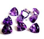 Natural 5 mm African Amethyst Trillion Faceted AAA Quality – Amethyst Trillion Faceted 5mm