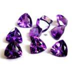 Natural 5 mm African Amethyst Trillion Faceted AAA Quality – Amethyst Trillion Faceted 5mm