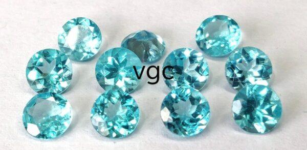 Natural 6 mm Apatite Round Faceted AAA Quality – Apatite Round Faceted 6mm