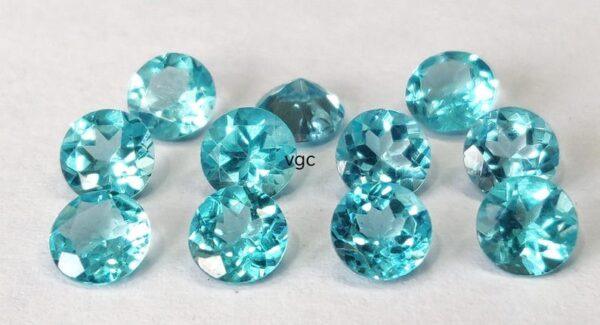 Natural 6 mm Apatite Round Faceted AAA Quality – Apatite Round Faceted 6mm
