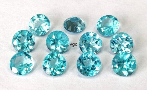 Natural 6 mm Apatite Round Faceted AAA Quality – Apatite Round Faceted 6mm