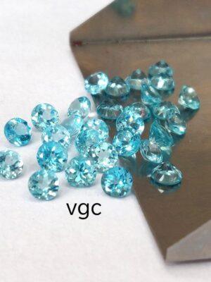 Natural 3 mm Apatite Round Faceted AAA Quality – Apatite Round Faceted 3mm