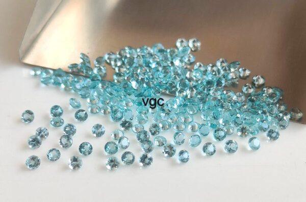 Natural 2 mm Apatite Round Faceted AAA Quality – Apatite Round Faceted 2mm