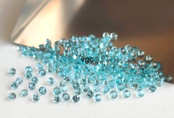 Natural 2 mm Apatite Round Faceted AAA Quality – Apatite Round Faceted 2mm