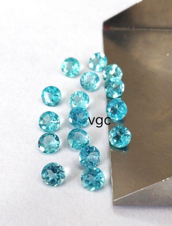 Natural 3 mm Apatite Round Faceted AAA Quality – Apatite Round Faceted 3mm