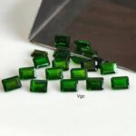Natural 4×6 mm Chrome Diopside Octagon Cut Faceted AAA Quality – Chrome Diopside Octagon Faceted 4x6mm