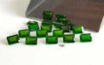 Natural 4×6 mm Chrome Diopside Octagon Cut Faceted AAA Quality – Chrome Diopside Octagon Faceted 4x6mm