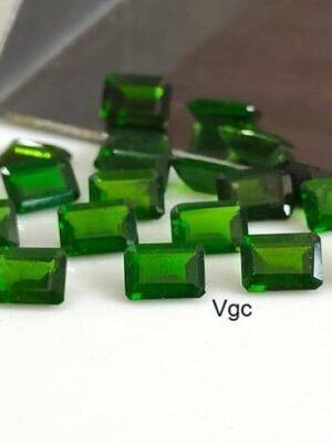 Natural 4×6 mm Chrome Diopside Octagon Cut Faceted AAA Quality – Chrome Diopside Octagon Faceted 4x6mm