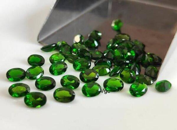 Natural 3×5 mm Chrome Diopside Oval Cut Faceted AAA Quality – Chrome Diopside Oval Faceted 3x5mm