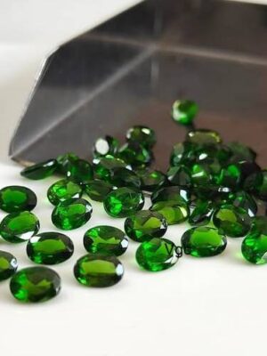 Natural 3×5 mm Chrome Diopside Oval Cut Faceted AAA Quality – Chrome Diopside Oval Faceted 3x5mm