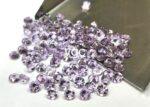 Natural 3 mm Pink Amethyst Round Faceted AAA Quality – Amethyst Round Faceted 3mm