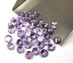 Natural 7 mm Pink Amethyst Round Faceted AAA Quality – Amethyst Round Faceted 7mm