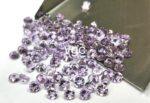 Natural 3 mm Pink Amethyst Round Faceted AAA Quality – Amethyst Round Faceted 3mm
