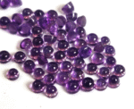Natural 2 mm African Amethyst Round Cabochon Flat Back AAA Quality – Amethyst Round Cabochon