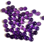 Natural 4 mm African Amethyst Round Cabochon Flat Back AAA Quality – Amethyst Round Cabochon