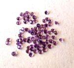 Natural 1 mm African Amethyst Round Faceted AAA Quality – Amethyst Round Faceted 1mm