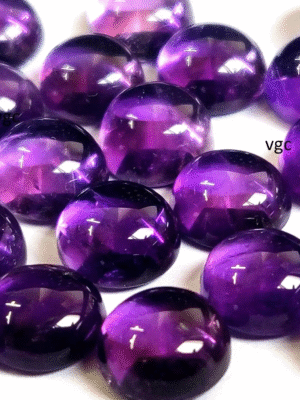 Natural 16 mm African Amethyst Round Cabochon Flat Back AAA Quality – Amethyst Round Cabochon